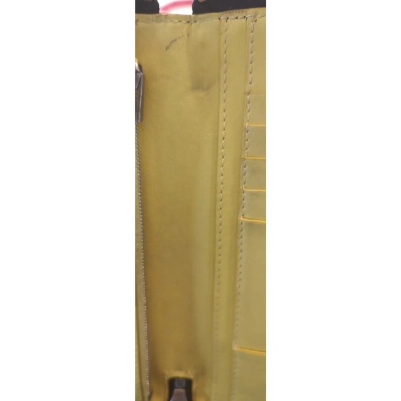 Céline Calfskin Long Zipper Wallet-Black And Yellow-used-*See Photos* CoA - Picture 15 of 16